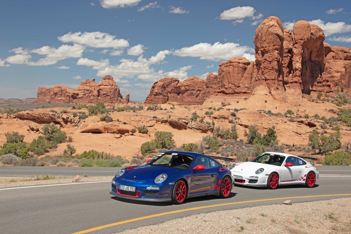 Porsche 911 GT3 RS Arches Moab Utah