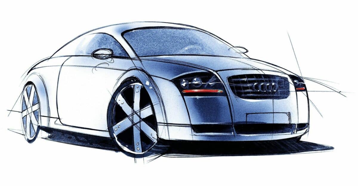 Audi TT Coupe Designskizze