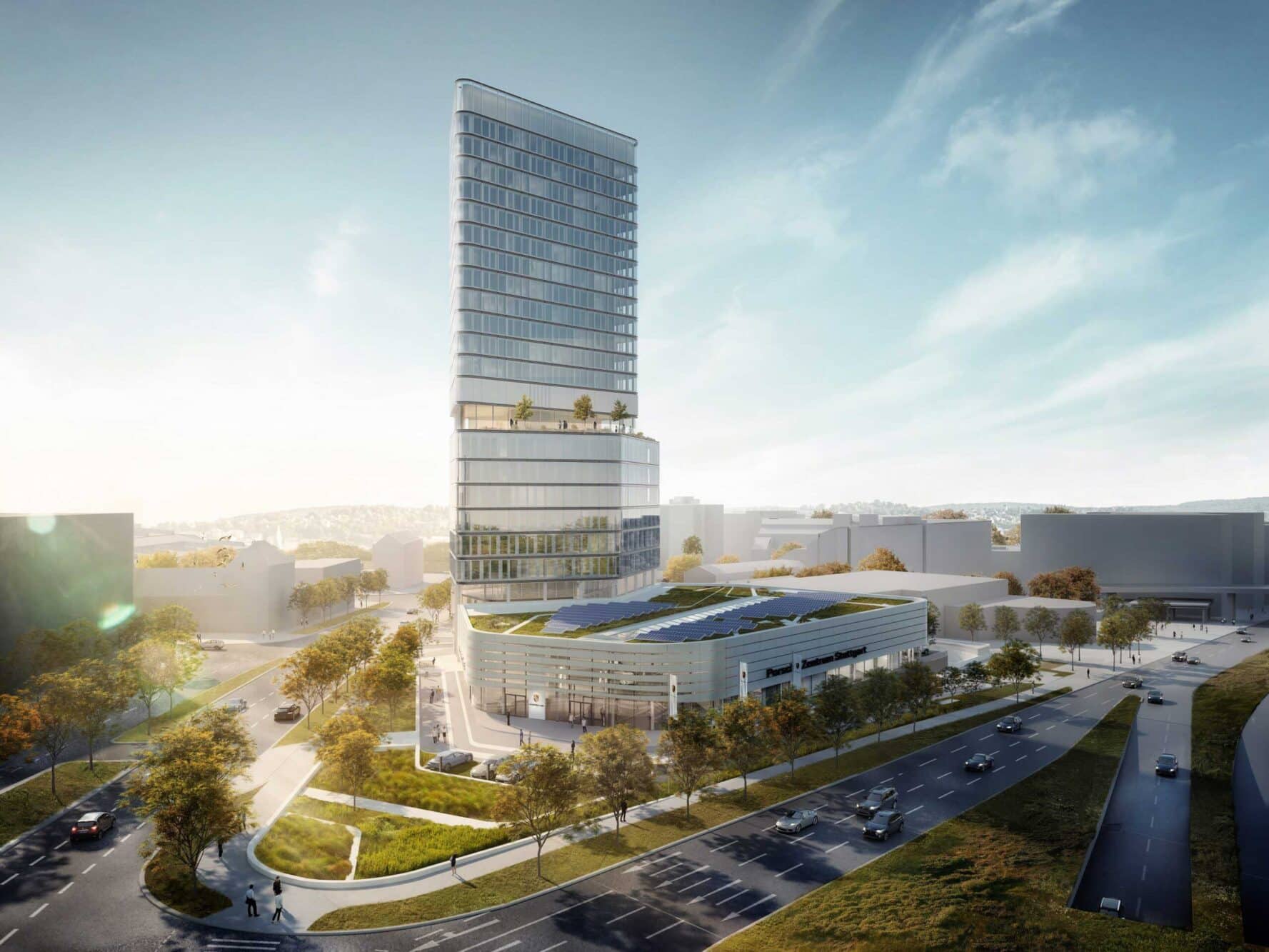 03 Rohbau des Porsche Design Tower und Porsche Zentrum Stuttgart 2 2