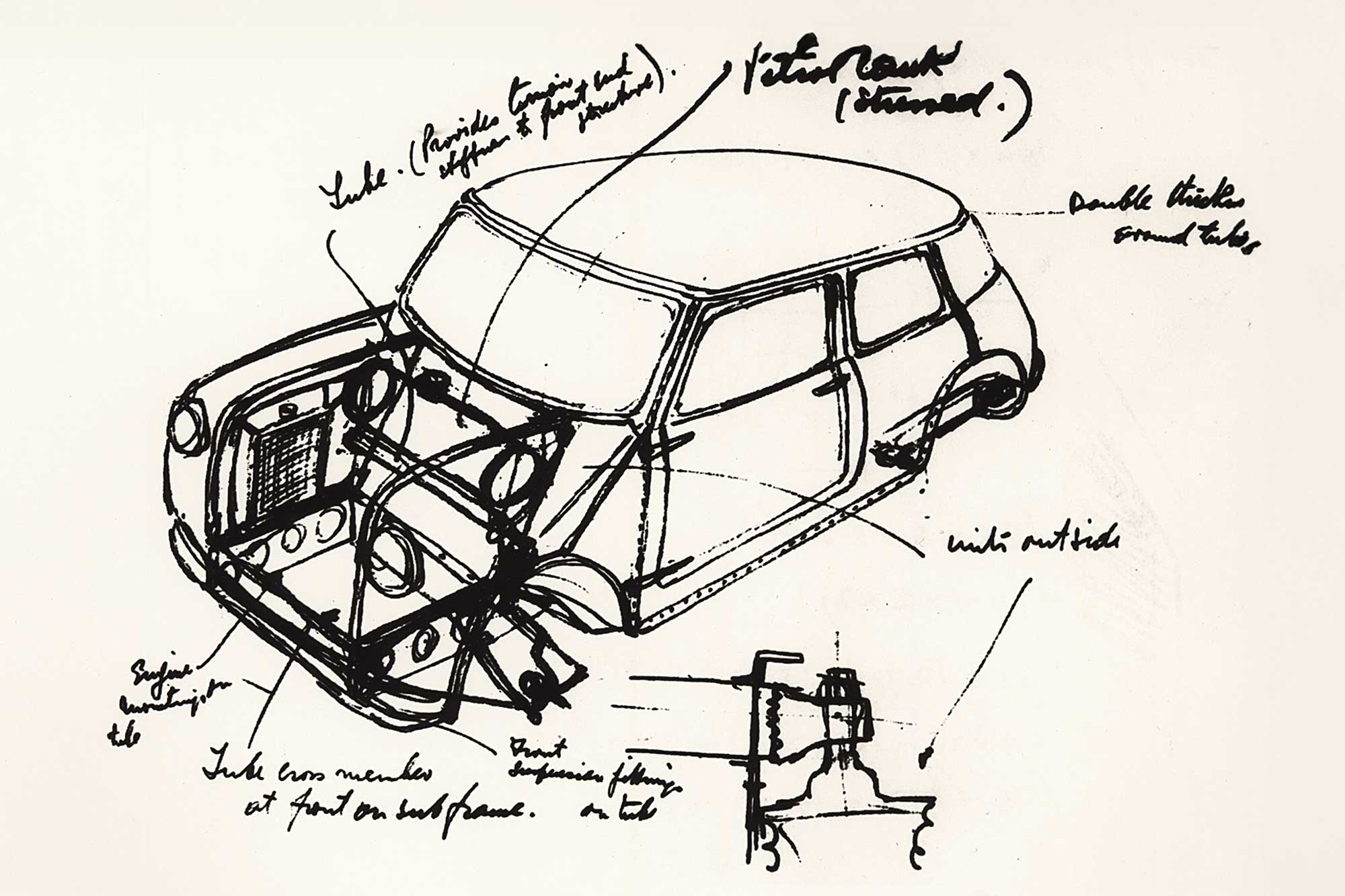 Mini Cooper Zeichnung 1