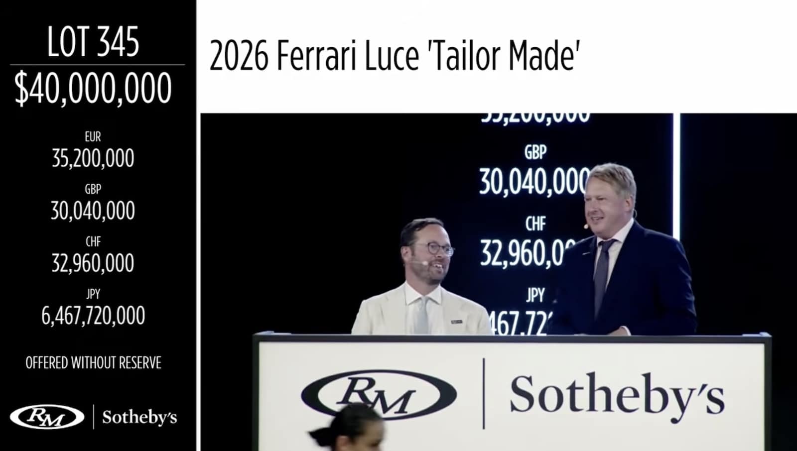 Ferrari Luce Versteigerung 5
